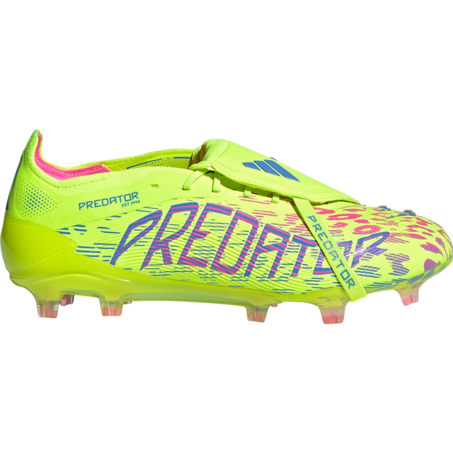 Predator Elite Fold Over FG fotbollsskor, LUCLEM/LUCPNK/BLUFUS, Unisex, 7