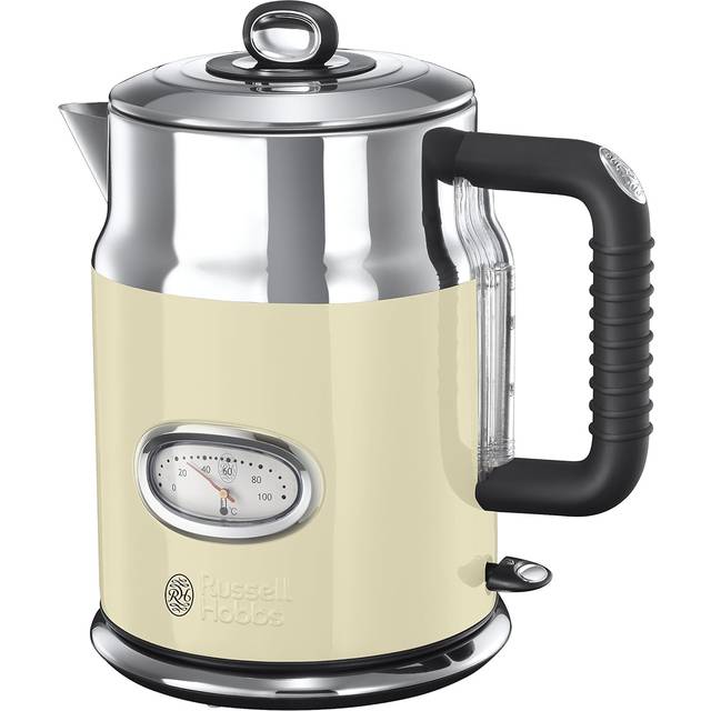 Russell Hobbs Electric Kettle (1.7L, Rapid Boil function, Perfect Pour Spout, Stainless Steel accents, Retro design, Removable washable filter, Water
