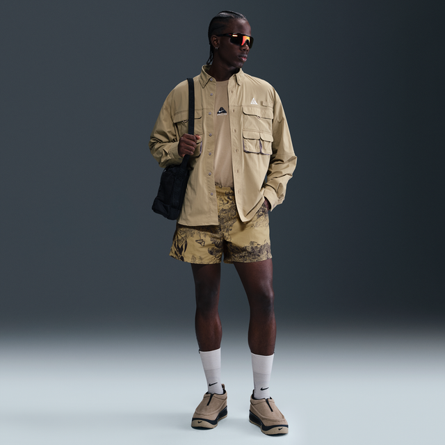 Nike ACG 'Reservoir Goat' Men's Print Shorts - Brown - Nylon - XS