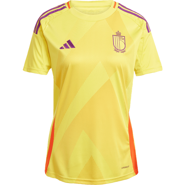 '25-'26 Belgium Womens Team Away Shirt (Ladies) Women's Yellow Polyester Made By: Adidas