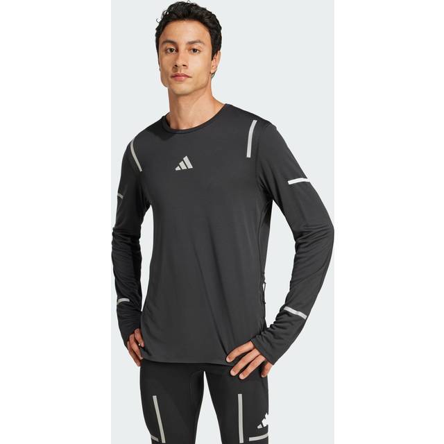 adidas Ultimate High Visibility Running Shirt Men - Black, Size XL - black