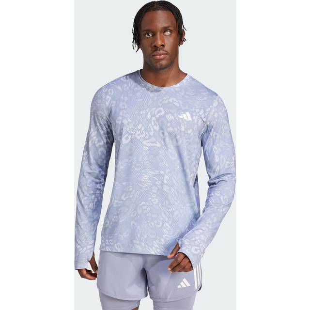 T-shirt adidas Own the Run Climacool 3-Stripes - Gris
