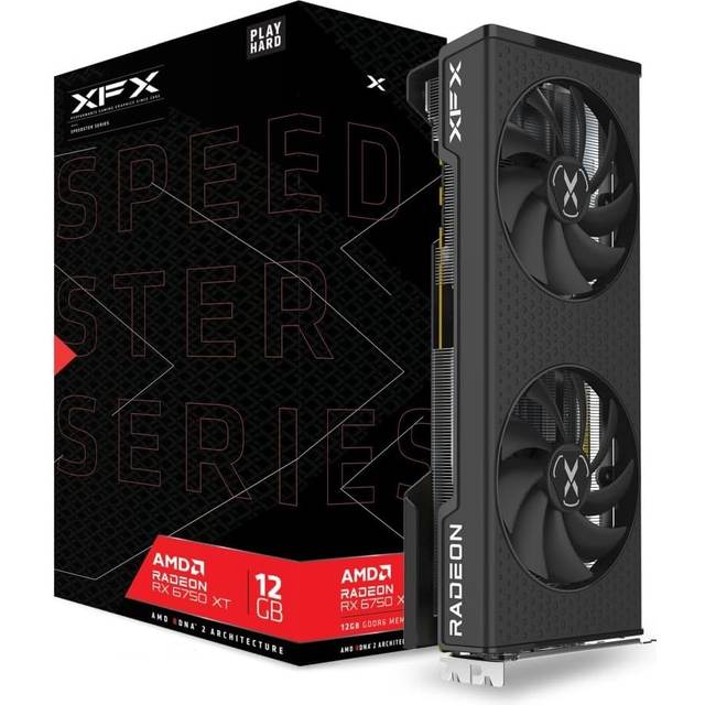 XFX Speedster SWFT Radeon RX 6750XT Core (RX-675XTSWFP) spelkort