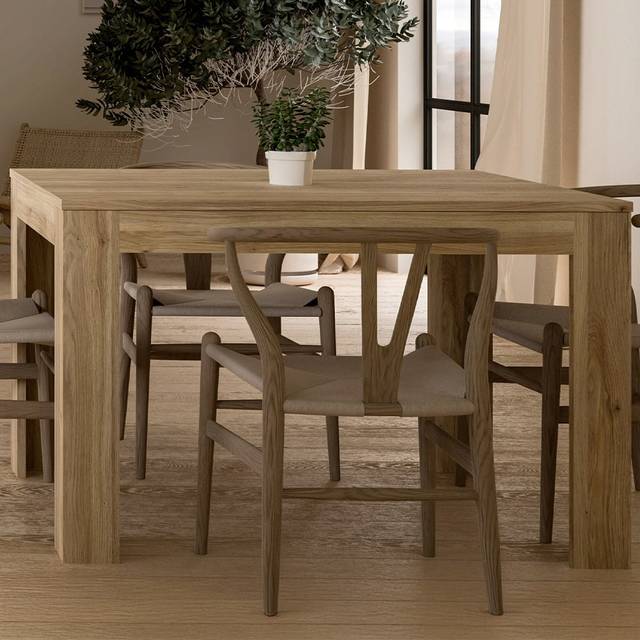Grafton Extending Dining Table In Oak, Brown