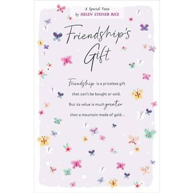 Friendship's gift sentimental birthday card by helen steiner rice