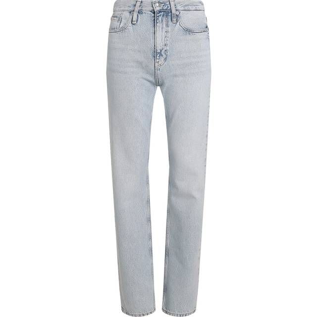 Calvin Klein High Rise Straight Jeans, Denim Light