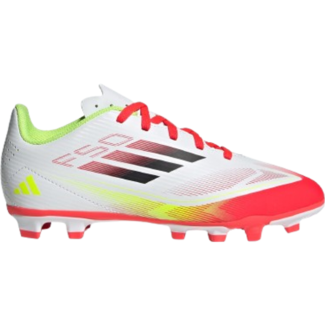adidas F50 Club Fxg Pure Victory - Vit/svart/gul - ['Vit'] (46⅔)