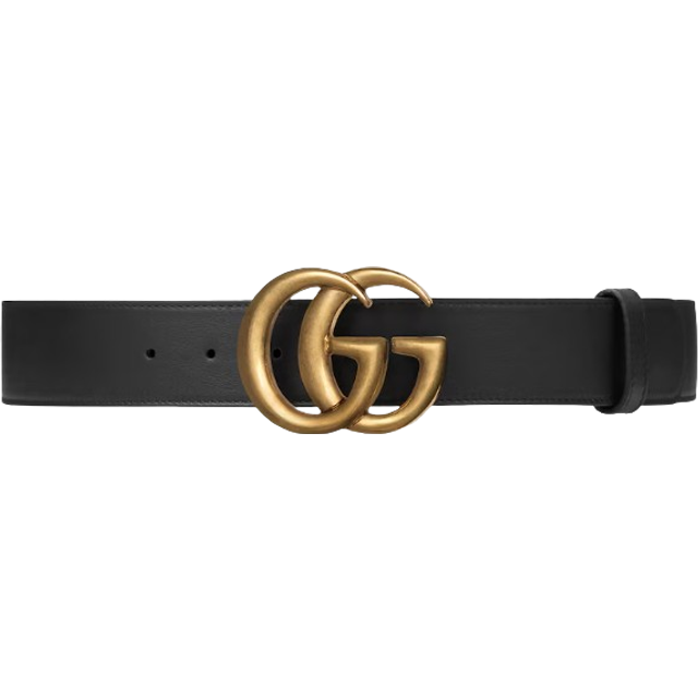 Gucci - Leather Belt - Black - 110