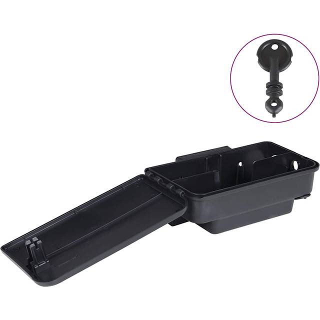 vidaXL Mouse Traps 6 pcs Black 22x12.5x7.5 cm