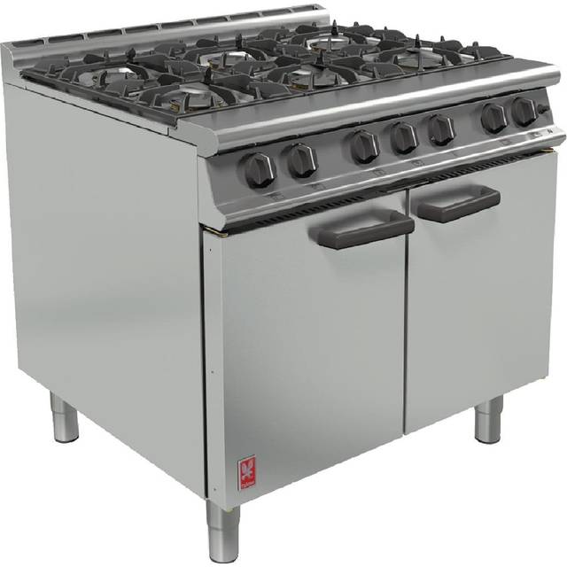 Falcon 6 Burner Dominator Plus Oven Range G3101 Propane Gas with Feet