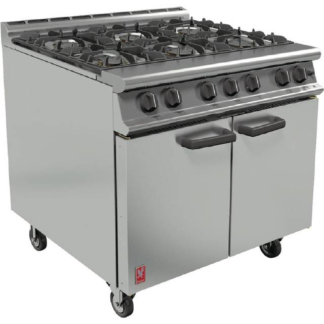 Falcon 6 Burner Dominator Plus Oven Range G3101 Natural Gas with Feet