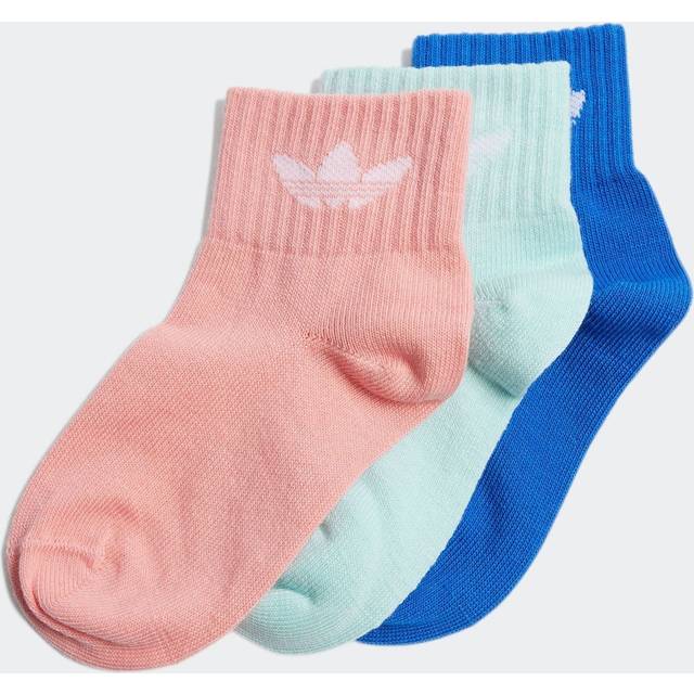 Mid Ankelstrumpor Barn 3-pack - Semi Pink Spark / Blue / Semi Flash Aqua