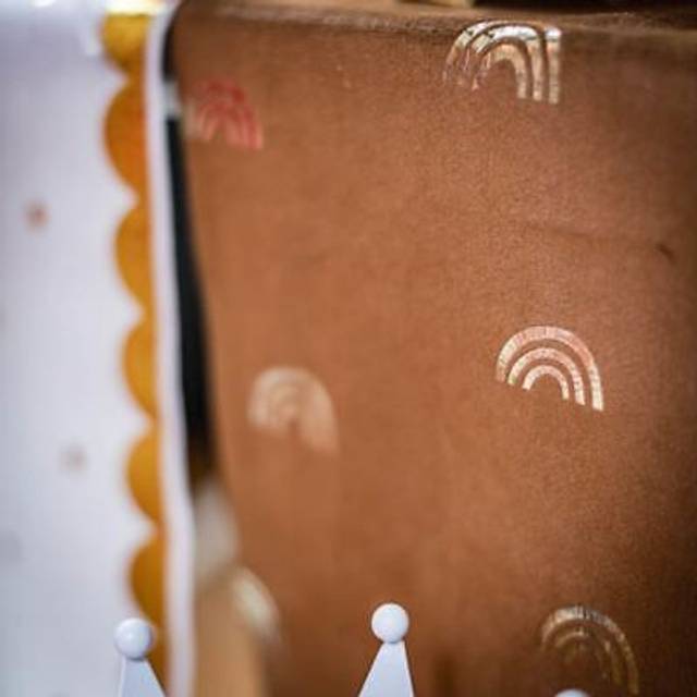 Luxury Brown Velvet Table Runner | Rainbow Childrens Birthday Christmas Party 3m