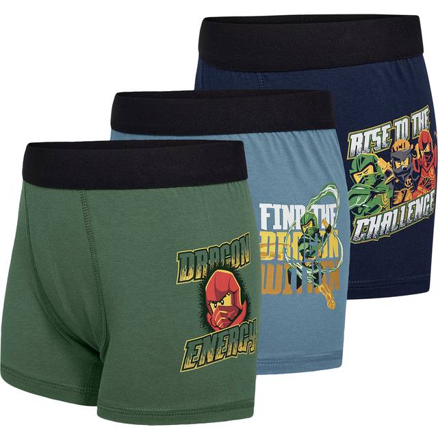 LEGO KIDSWEAR Lwagan 107 - 3-Pack Boxers |Grön |104-110