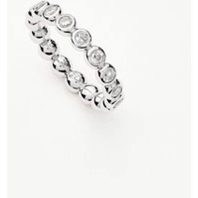 Tennis Eternity Stacking Ring | Sterling Silver Cubic Zirconia