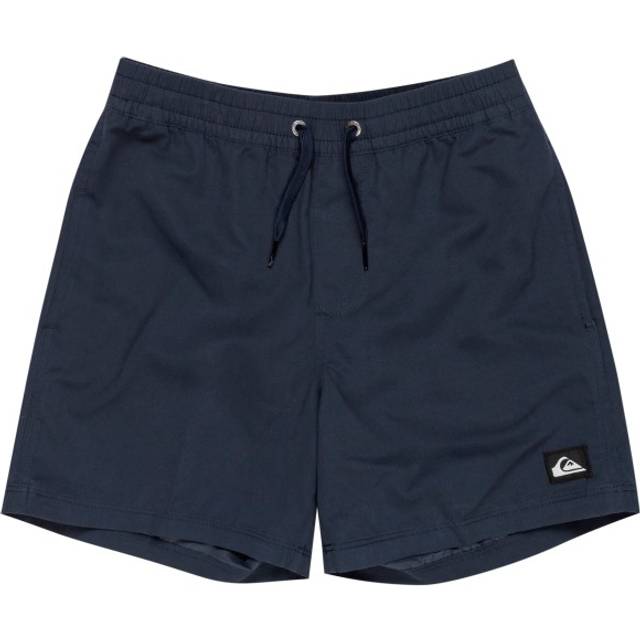Quicksilver Kids' Everyday Solid Volley Drawstring Swim Shorts, Navy