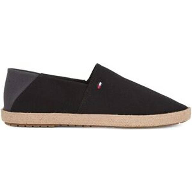 TOMMY HILFIGER Flag Canvas Espadrille |Svart |39