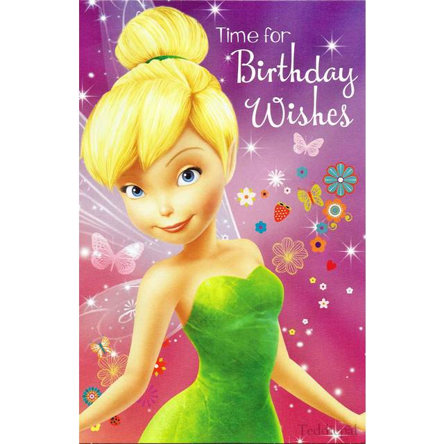 Disney Fairies Tinkerbell Time For Birthday Wishes Any Age Girl Card
