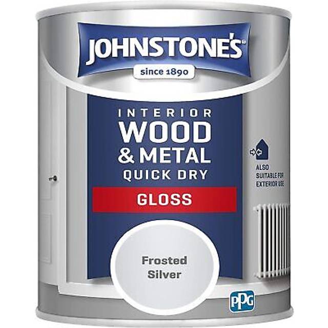 Johnstone's - quick dry gloss - frosted silver - gloss finish - water based - i