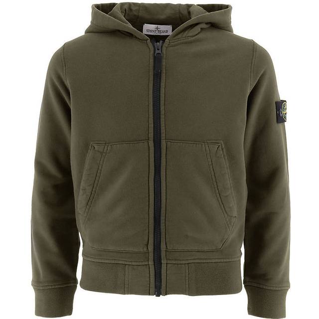 Stone Island - 6100010 ORGANIC COTTON FLEECE, Homme, Vert militaire, Taille: A08