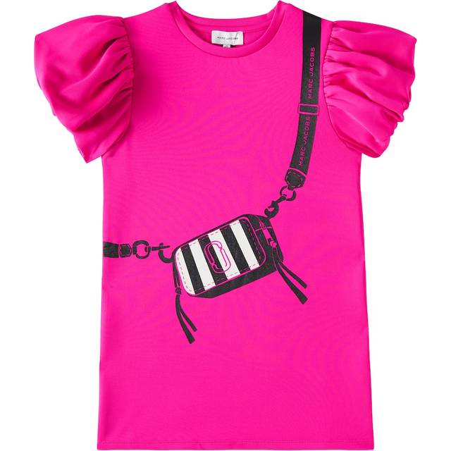 Marc Jacobs, Dresses, female, Pink, 10 Y, Snapshot Bag Print Dress