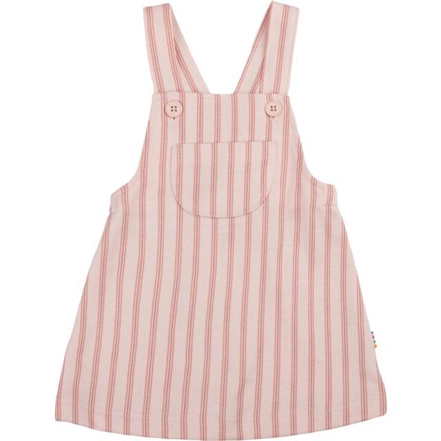 Joha Klänning - Pinafore - Rosa m. Ränder - Joha - 80 - Klänning