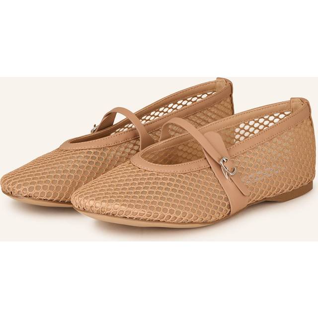 Rejoice Openwork Mary Jane Ballet Pumps - nude - 36 (3.5)
