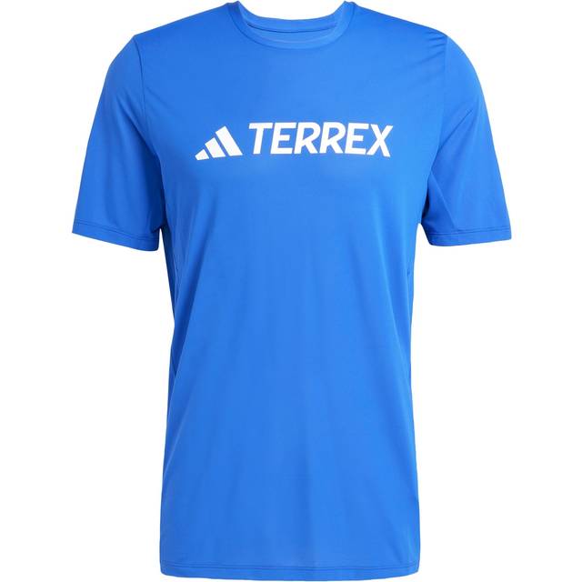 adidas – Terrex Multi – Climacool – Blå t-shirt i techstil med logga