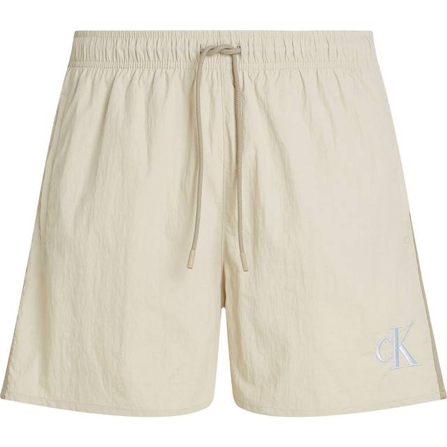 Medium Drawstring Swim Shorts - CK Monogram