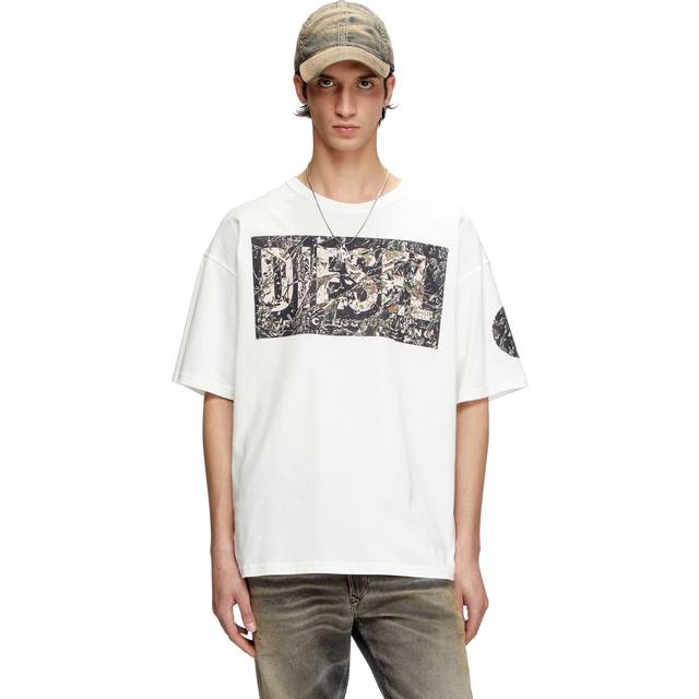 Diesel T Boxt R22 Regular Fit T Shirt White