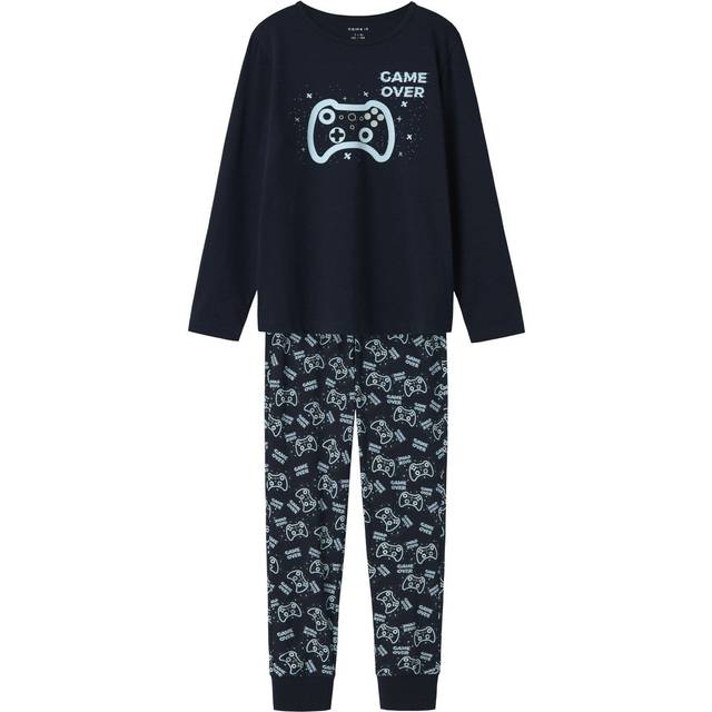 Name it kids - Pyjamas nkmNightset Sapphire Game - Blå
