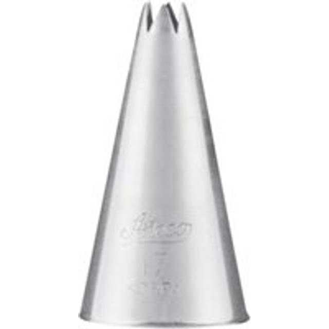 No.17 6 Point Open Star Metal Piping Nozzle - Grey