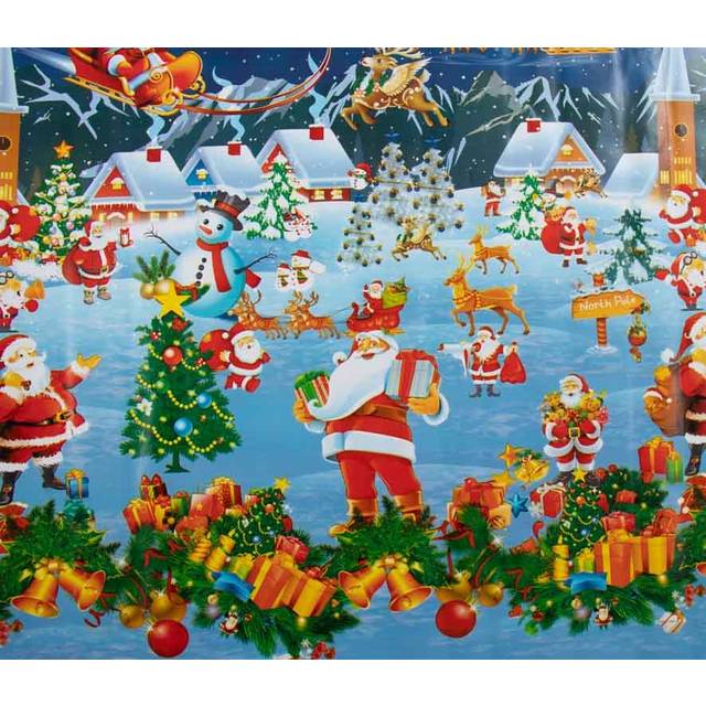 Borg Living Julevoksdug 140 cm Bred Med Julemotiv Dug