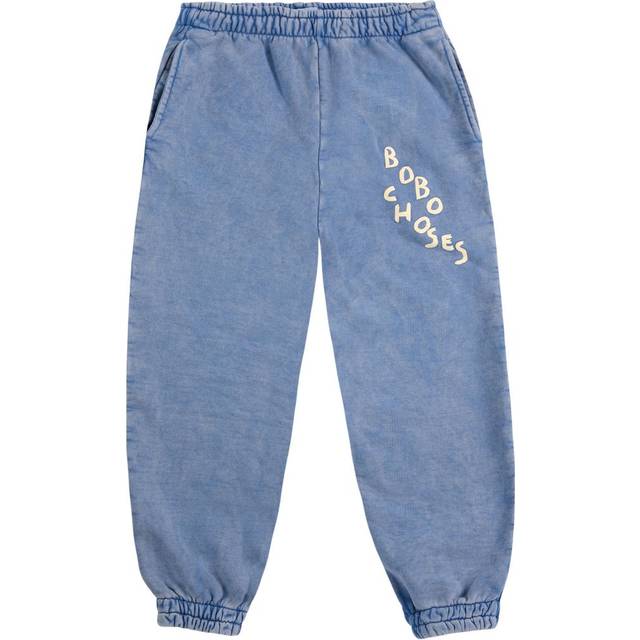 Bobo Choses Blue Washed Organic Cotton Joggers - 10-11 year