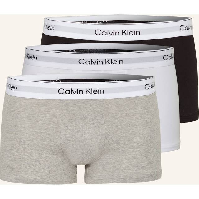 Calvin Klein Icon Cotton Stretch Low Rise Trunks, Pack of 3, Multi