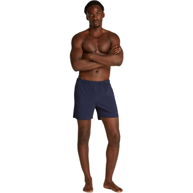 Calvin Klein - Badshorts Medium Drawstring - Blå