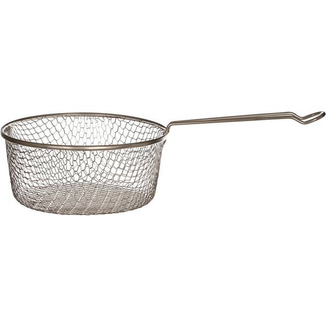 Letona Fryer Basket with Plain Handle - Silver
