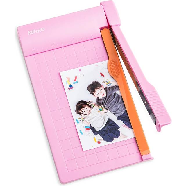 KW-triO Mini Paper Trimmer Guillotine Cutter 6 Inch (160mm) Cut Length Desktop Paper Cutting pink