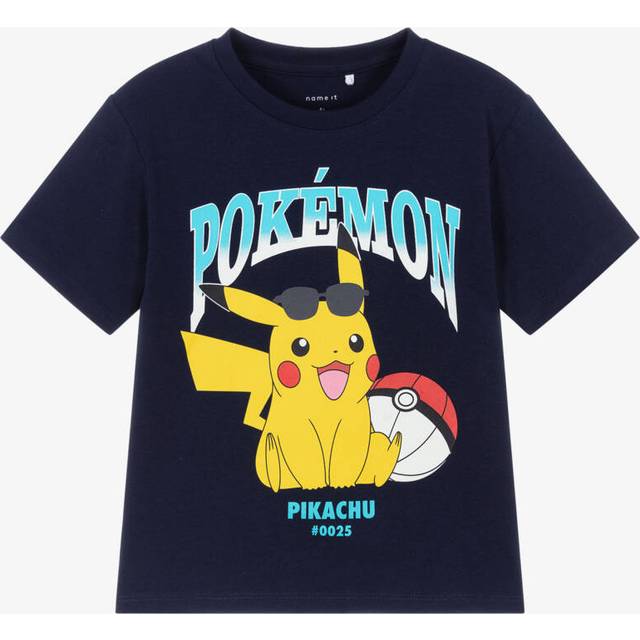 NAME IT Nmmmahe Pokemon Nreg Ss Top Box Sky |Marinblå |98