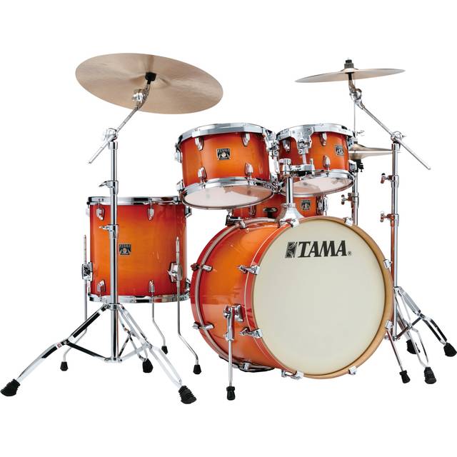 Tama CL50R+H-TLB Superstar Classic Tangerine Lacquer Burst 5-Piece Drum Kit with Hardware