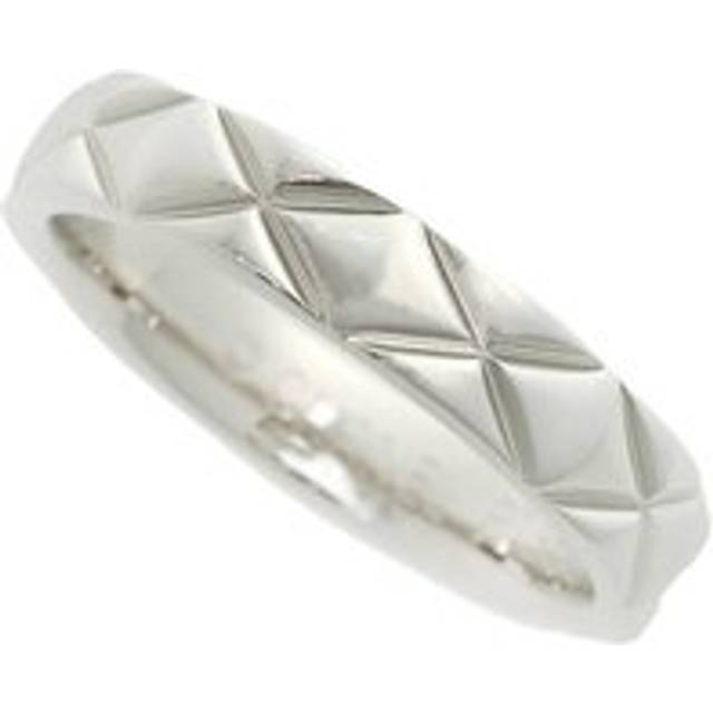 Womens Preloved Coco Crush Quilted Ring Wo - Silver - Grey - One Size