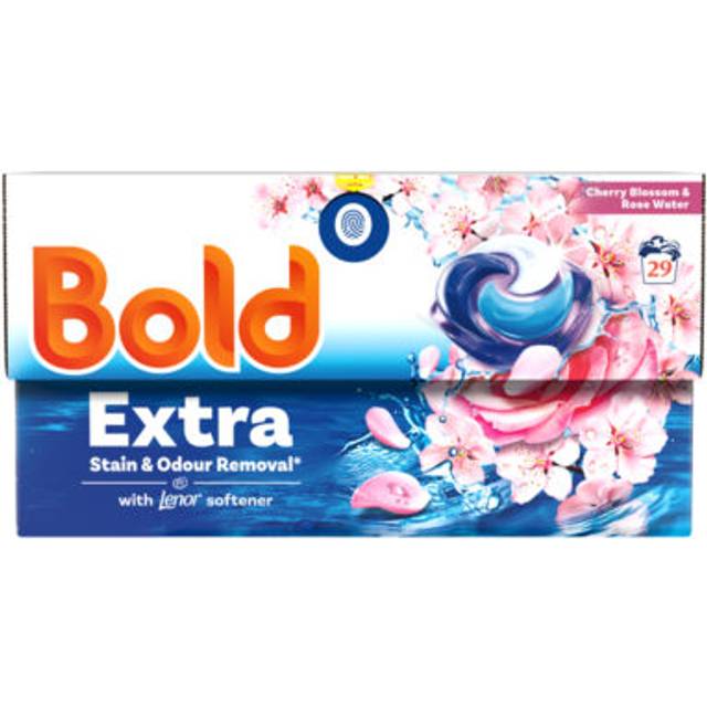 Bold EXTRA PODS Washing Liquid Capsules 29 Washes , Cherry Blossom & Rose Water