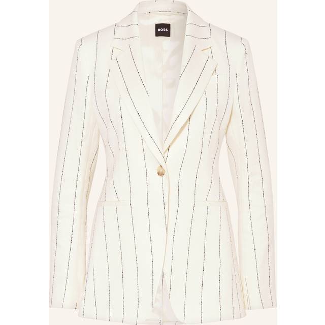BOSS Jila Stripe Linen Rich Blazer, Multi