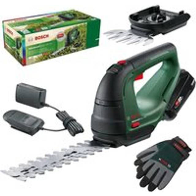 Advanced Shear 18V-10 Cordless Garden Pruner 18v Hedge Grass 2.0Ah +Gloves - Bosch