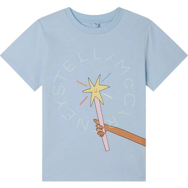 Stella McCartney Kids Kids' Cotton Jersey Fairy Graphic T-Shirt, Blue