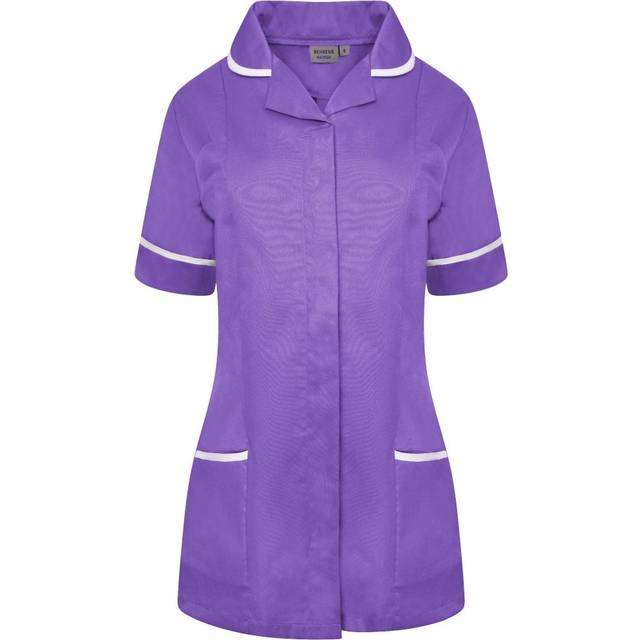 Behrens Ladies Tunic Healthcare NCLTPS Purple/White Trim Size 20 Colou
