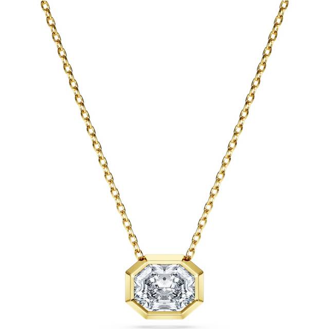 Eternity pendant, Lab-grown diamonds 1.0 ct tw, Octagon shape, 18K yellow gold - White