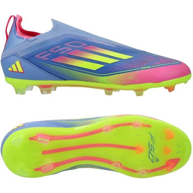 F50 Elite LL FG JR fotbollsskor, BLUFUS/LUCLEM/LUCPNK, Dam, 4.5