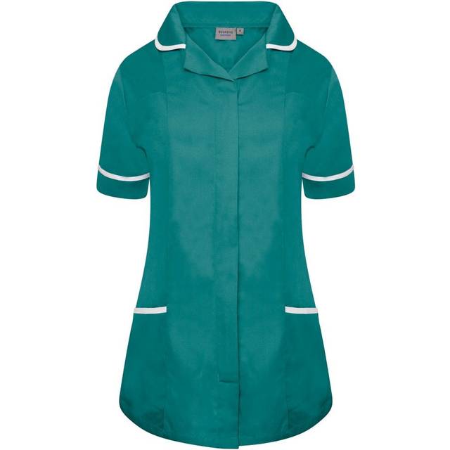 Behrens Ladies Tunic Healthcare NCLTPS Bottle Green/White Trim Size 14