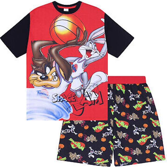(White Foghorn Leghorn, Small) Looney Tunes Space Jam Taz Daffy Duck Elmer Fudd Official Mens Short Pyjamas